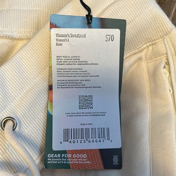 NWT Cotopaxi sweat pants - Picture 5 of 7